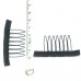 36 pcs Wire Wig Combs For Wig Caps Black Color Anti-Rust Wig Clips Accessories Tools 