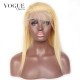 613 Straight Lace Front Wigs 100% Brazilian Virgin Human Hair Bleached Blonde Wigs