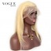 613 Straight Lace Front Wigs 100% Brazilian Virgin Human Hair Bleached Blonde Wigs