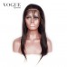 Straight 150% Density Virgin Hair 13x6 Lace Front  Wigs Natural Color  Human Hair